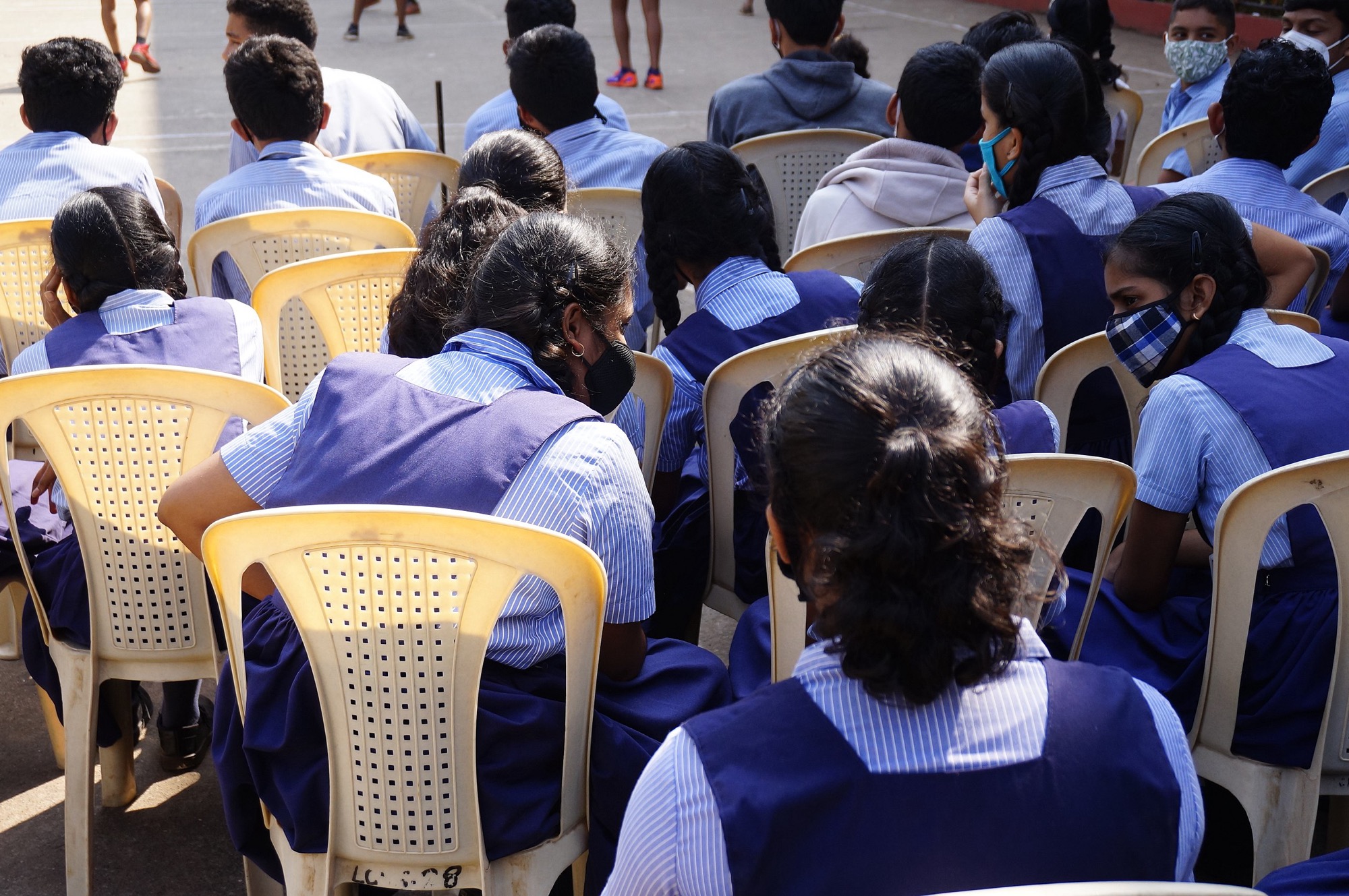 School children in Goa